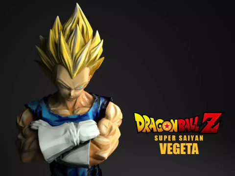 Super Saiyajin Vegeta Modelo de Impressão 3D