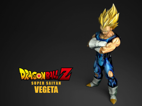 Super Saiyan Vegeta 3D Print Model