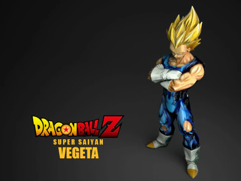 Super Saiyan Vegeta 3D Print Model