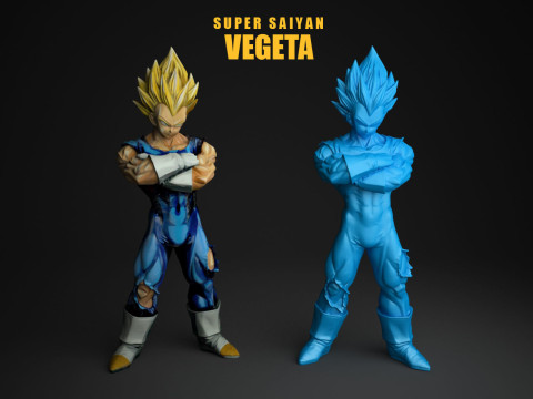 Super Saiyan Vegeta 3D Print Model