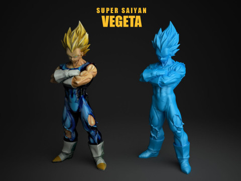 Super Saiyan Vegeta 3D Print Model