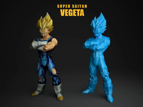 Super Saiyan Vegeta 3D Print Model