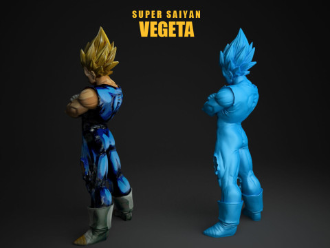 Super Saiyan Vegeta 3D Print Model