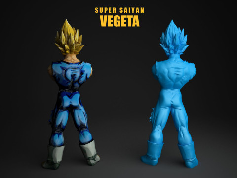 Super Saiyan Vegeta 3D Print Model