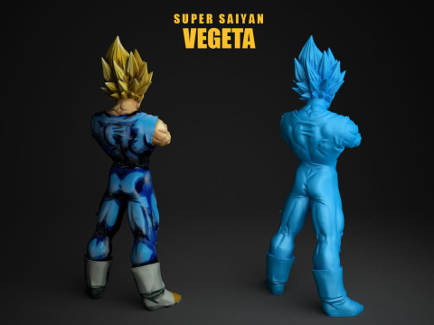 Super Saiyan Vegeta 3D Print Model