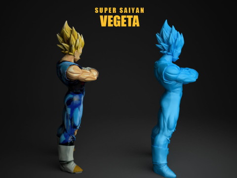 Super Saiyan Vegeta 3D Print Model