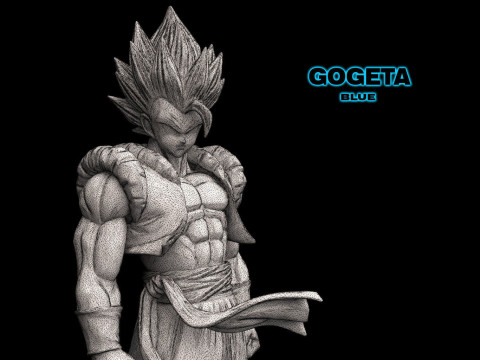 Gogeta Blue GDT Model do druku 3D