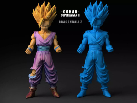 Gohan Super Saiyan II Modello di stampa 3D