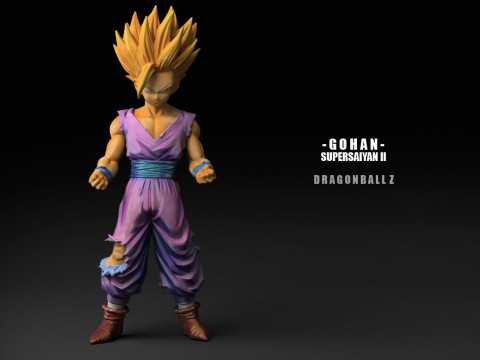 Gohan Super Saiyan II 3D printmodel