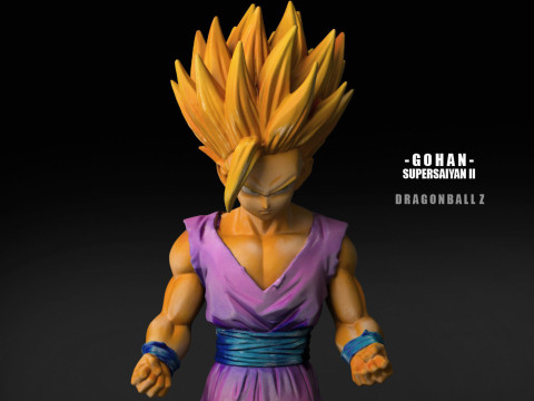Gohan Super Saiyan II 3D printmodel
