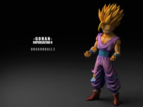 Gohan Super Saiyan II 3D Print Model