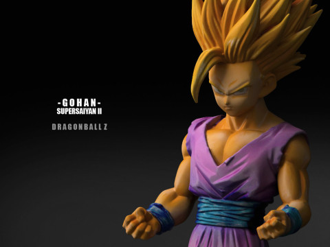 Gohan Super Saiyan II 3D printmodel