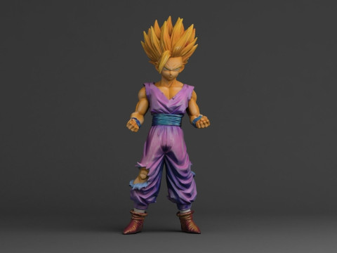 Gohan Super Saiyan II 3D printmodel
