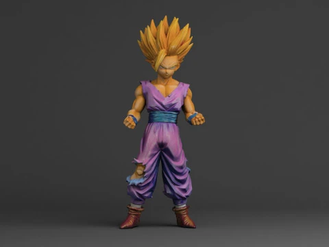 Gohan Super Saiyan II 3D Print Model
