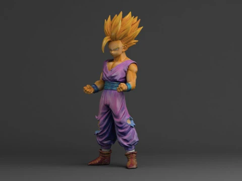 Gohan Super Saiyan II 3D Print Model