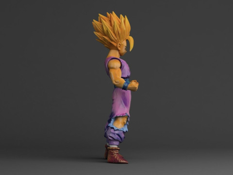 Gohan Super Saiyan II 3D printmodel
