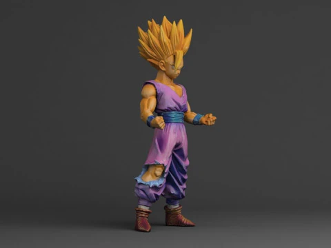 Gohan Super Saiyan II 3D Print Model