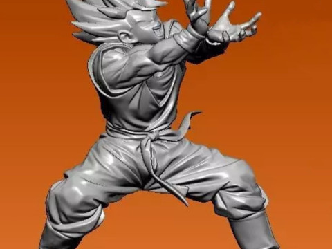 Goku Kamehameha 3D Принт Модель