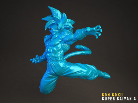 Son Goku Super Saiyan 4 3D Model
