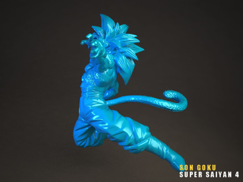 Son Goku Super Saiyan 4 3D Model