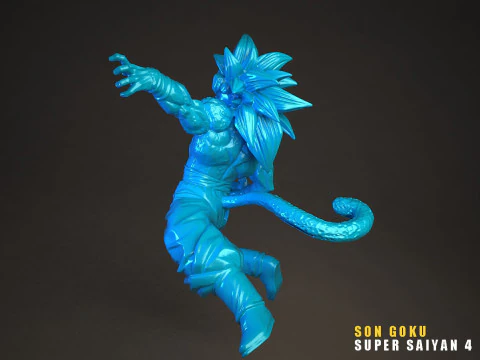 Son Goku Super Saiyan 4 3D Model