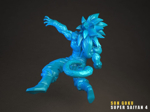 Son Goku Super Saiyan 4 3D Model