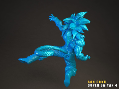 Son Goku Super Saiyan 4 3D Model