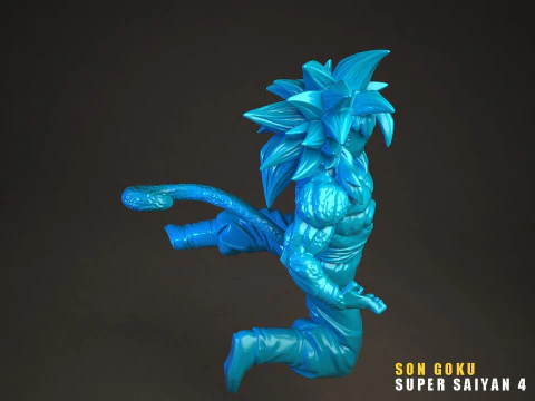 Son Goku Super Saiyan 4 3D Model