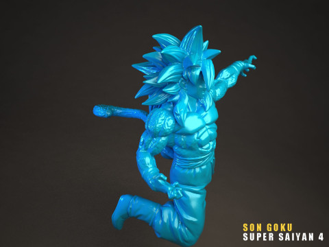 Son Goku Super Saiyan 4 3D Model