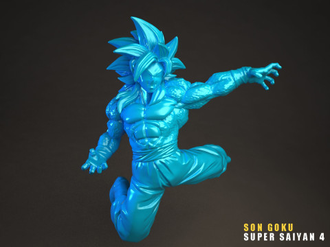 Son Goku Super Saiyan 4 3D Model