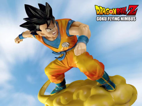 Goku Voando Nimbus Modelo de Impressão 3D