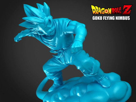 Goku Flying Nimbus Modèles 3D en vedette
