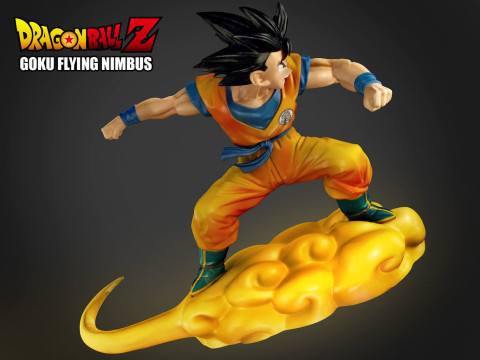 Goku Flying Nimbus Modèles 3D en vedette