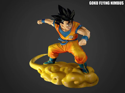 Goku Flying Nimbus 3D Print Model