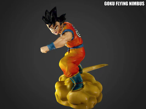 Goku Flying Nimbus 3D Print Model