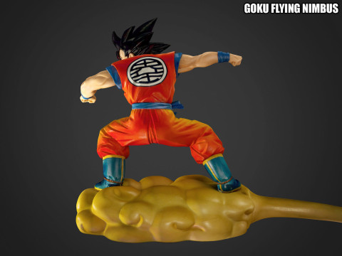 Goku Flying Nimbus Modèles 3D en vedette