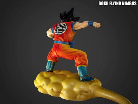 Goku Flying Nimbus 3D Print Model