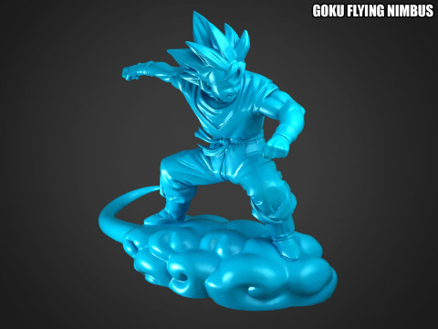 Goku Flying Nimbus Modèles 3D en vedette
