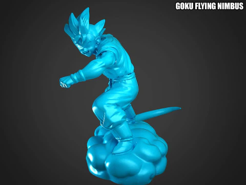 Goku Flying Nimbus 3D Print Model