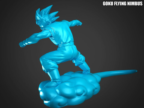 Goku Flying Nimbus Modèles 3D en vedette