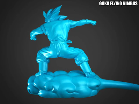 Goku Flying Nimbus 3D Print Model
