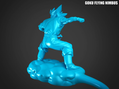 Goku Flying Nimbus Modèles 3D en vedette