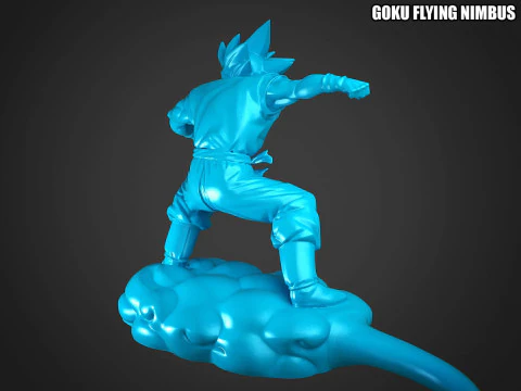 Goku Flying Nimbus 3D Print Model