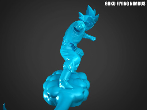 Goku Flying Nimbus Modèles 3D en vedette