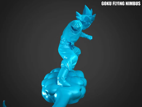 Goku Flying Nimbus 3D Print Model