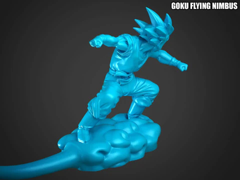 Goku Flying Nimbus 3D Print Model