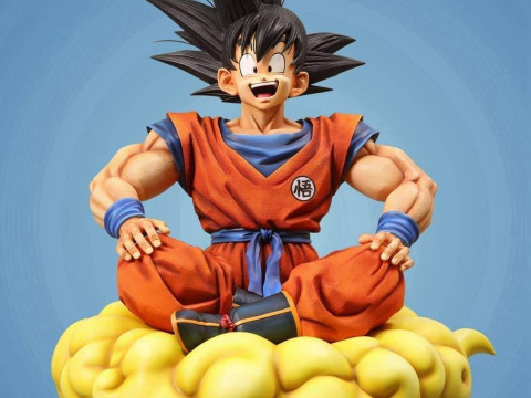 Goku on Nimbus 3D प्रिंट मॉडल