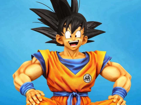 Goku on Nimbus 3D Print Model