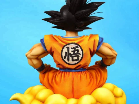 Goku on Nimbus 3D Print Model