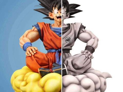 Goku on Nimbus 3D 打印模型